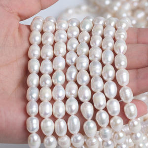 Zhuji Natural <b>Freshwater</b> <b>Pearl</b> Necklace and <b>Bracelet</b> DIY Kit 7-8mm White and Pink Beaded Fashion Accessories Loose <b>Pearls</b> - Product Image 1