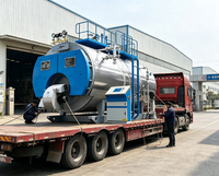 Chaudière à vapeur horizontale automatique à gaz naturel et mazout de 2 tonnes, haute efficacité, facile à utiliser, best-seller pour l'industrie alimentaire