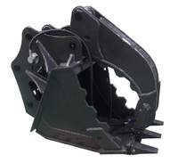 Godet de pelle hydraulique avec griffes et mâchoires pour le recyclage des déchets et l'attache de chargement