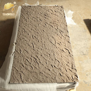 Azulejos de Piedra Flexible 3D para Pared, Diseño de Tejido de Cáñamo Gris, Decoración para Hoteles - Product Image 3