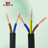 Câble électrique à âme en cuivre massif haute flexibilité 3x2,5 mm, gaine PVC, pour système de sécurité, automatisation, utilisation souterraine