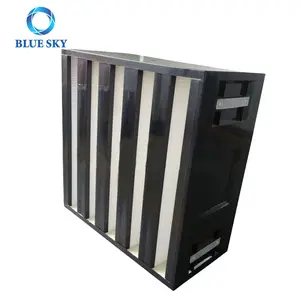 Filtro di ventilazione V-bank ad alta efficienza sistema HVAC filtro aria aria condizionata V Bank Filter