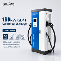 EONDRIVE Nouvelle borne de recharge rapide DC pour véhicules électriques, sur pied, OCPP 1.6, 160 kW, IP54, GBT, OEM ODM, pour petits commerces et appartements