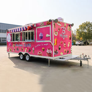 Camion de restauration mobile en aluminium personnalisable Chammp, remorque carrée pour restauration rapide, chariot à hot-dogs, glaces, bonbons, burgers, snacks, avec GPS - Product Image 3