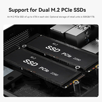Mini PC Beelink SER5 MAX 7735HS/7735U AMD Ryzen 7, LPDDR5 24GB, 500G 1TB, WiFi6, BT5.2, 4K HDMI, DP, Tipo C, USB