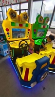 Simulateur de conduite automobile vidéo à retour d'investissement élevé - Machine d'arcade de course à monnayeur connectable pour un joueur, idéale pour les parcs d'attractions et les enfants