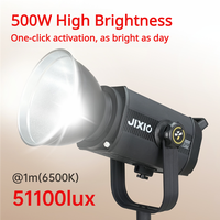 Luz LED COB de 500W Bicolor 2700-6500K CRI97+ con Montura Bowens, Control por APP y DMX, Luz de Relleno Metálica para Fotografía de Estudio