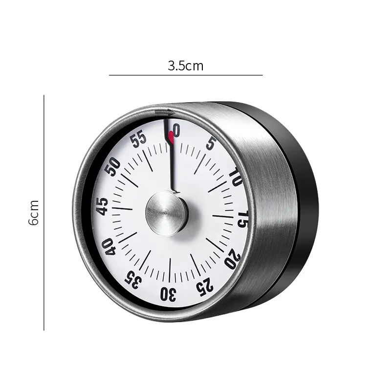 New 60-Minute Mechanical Kitchen Timer Magnet Shape Countdown Alarm Reminder Power Source Batteries Condition New Kitchen Tools