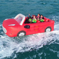 Bateau gonflable remorquable pour fête aquatique, jeux aquatiques gonflables pour enfants, bateau flottant gonflable