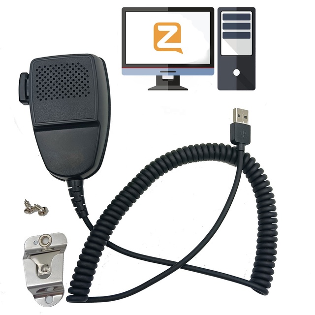 Zello Computer Side USB Handheld Microphone PTT Key Value Is Set to F2