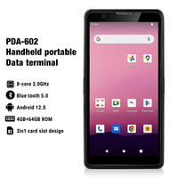 OCR Durable Portable 6 pouces Écran tactile NFC 4GB RAM 64GB ROM Android 12.0 MRZ Passport PDA Reader Collecteur de données