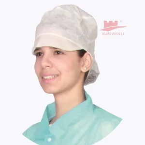 Cirúrgico Médico Ce Snood Caps Cabeça Hair Mob Cap Descartável Não-Tecido Snood Cap Para Indústria Alimentar