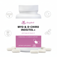 Complément d'inositol OEM, capsules de Myo-D-Chiro Inositol avec folate et vitamine D