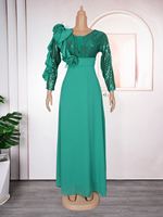 Robes africaines de soirée longues, tenues de grande taille, robes de mariée Ankara pour femmes, en mousseline de soie turque musulmane