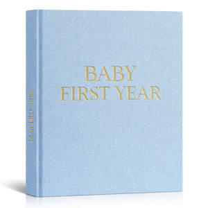 Livre de souvenirs personnalisé pour bébé, <span class=keywords><strong>album</strong></span> <span class=keywords><strong>photo</strong></span> et journal du premier anniversaire, reliure cousue, couverture rigide, certifié FSC - Product Image 1