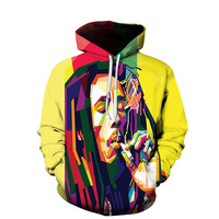 Sudadera con capucha para hombre, con estampado 3D de moda, talla grande