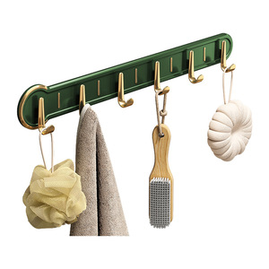 Jiadu Wall Mounted Hooks 6 Hooks Modern Design For Bathroom And Toilet Easy Installation No Drill Adhesive - Product Image 5