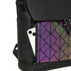 Large Capacity Waterproof Double Shoulder Computer <b>Backpack</b> for <b>Men</b> Women-Commuting Sports Casual Use Featuring PU Polyester - Product Image 5