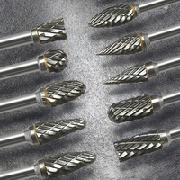 Outil rotatif à double coupe en carbure de tungstène, tige de 3mm, Dremel, meulage électrique, multi-usage pour les pièces d'outils OEM en métal et bois