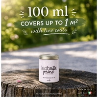 17 MARZIPAN 100ml LaChalk Peinture à la craie hybride à base de résine Application au pinceau Revêtement liquide Fabriqué en Italie