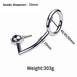 <span class=keywords><strong>Precio</strong></span> al por mayor de fábrica, productos sexuales para adultos, juguetes, gancho Anal sólido de Metal inoxidable, cuentas <span class=keywords><strong>anales</strong></span> con anillo para experiencias SM - Product Image 4