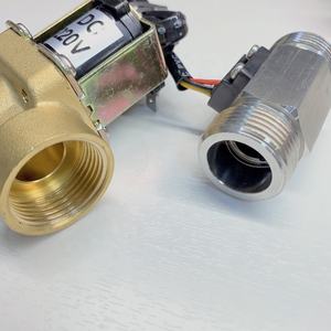 Messing DC12V 24V AC 110V 220V G3/4 Normal geschlossene Messing-Magnetventile Wasser durchfluss <span class=keywords><strong>sensor</strong></span> Flüssigkeits turbinen messer - Product Image 5