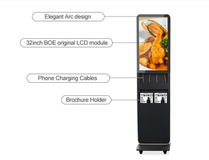 32 inch Mall điện thoại di động Trạm <span class=keywords><strong>S</strong></span>ạc với quảng cáo Màn hình hiển thị quảng cáo kiosk USB <span class=keywords><strong>s</strong></span>ạc cho trung tâm mua <span class=keywords><strong>s</strong></span>ắm - Product Image 2