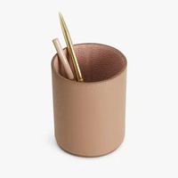 Porte-stylo mince rangement d'accessoires de bureau porte-stylo de bureau personnalisé en cuir PU fantaisie pour bureau