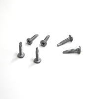 Vis autoperceuses en zinc argenté à tête cylindrique, pointe Tek, à empreinte Phillips pour profilés métalliques et quincaillerie de bricolage M4