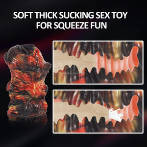 Masturbador Masculino de Bolsillo, Copa Masturbadora, Juguetes Sexuales, Funda de Silicona para Masturbación, Muñeca Sexual con Trasero de Monstruo de Fantasía, 100% Impermeable - Product Image 4