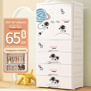 Armoire pour bébé au design <span class=keywords><strong>de</strong></span> dessin animé, armoire en plastique pour chambre d'enfant avec tiroirs, organisateur <span class=keywords><strong>de</strong></span> jouets pour garçon, armoire <span class=keywords><strong>de</strong></span> <span class=keywords><strong>rangement</strong></span> pour vêtements - Product Image 1