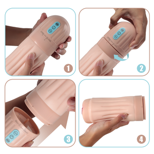 Otomatik su drenaj ayrılabilir vücut emme titreşimli gerçekçi <span class=keywords><strong>Pussy</strong></span> Stroker erkekler için Masturbator fincan seks oyuncak erkek - Product Image 6