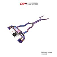 Tuyaux d'échappement Catback en titane purifié de haute qualité, couleur violet brûlé, avec valves et télécommande pour BMW F91 92 93 M8 4.4T