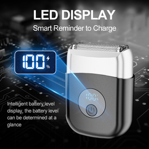 OEM Strong Power 8500rpm Electric <b>Shaver</b> Men Dual-Foil LCD Display IPX7 Waterproof Magnetic Cap Beard Bald Trimmer Lightweight - Product Image 3