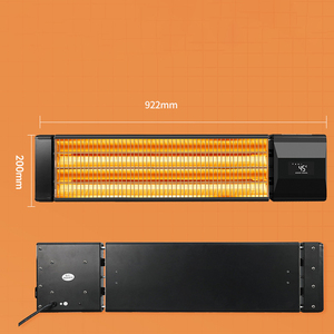 Chauffage infrarouge halogène mural électrique 2500W à brancher, IP65, pour usage commercial extérieur, certifié CE - Product Image 5