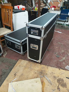 Aluminum Frame <b>LED</b> Screen Flight Case with Large <b>Ball</b> Corners and Heavy Duty Wheels for Safe Monitor Transport and Storage - Product Image 5