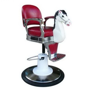 Silla de Barbería Kisen Horse de Alta Calidad para Salón de Belleza, Color Opcional para Niños, con un Lindo Juguete de Animalito - Product Image 1
