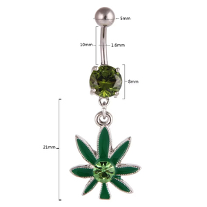 <span class=keywords><strong>Piercing</strong></span> in <span class=keywords><strong>acciaio</strong></span> <span class=keywords><strong>chirurgico</strong></span> 316L senza Umbigo De Maconha - Product Image 3
