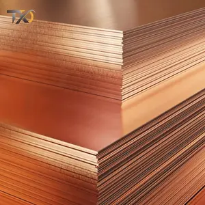 Venta directa de fábrica, fabricación de lámina de cobre M1 m2 c10500, placa de cobre rojo, lámina laminada de industrias revestidas de cobre