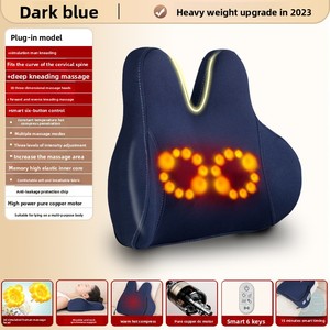 Cojín de silla de apoyo para cintura y cuello de oficina transfronterizo, respaldo <span class=keywords><strong>Lumbar</strong></span> de masaje eléctrico para estaciones de trabajo largas para sentarse - Product Image 2