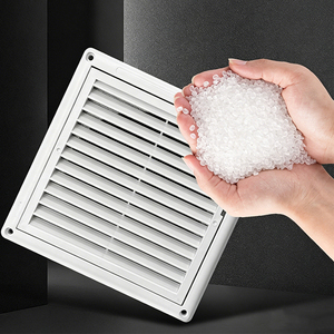 <span class=keywords><strong>Grille</strong></span> d'aération carrée en plastique blanc durable avec moustiquaire pour <span class=keywords><strong>ventilation</strong></span> murale et de plafond - Product Image 1