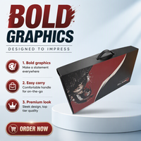 Recycled Materials Laptop Box with Glossy/Matt Lamination and Custom Design Custom Laptop Box with Handle Black Laptop Box