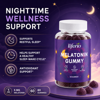 Gummies Vitaminées pour le Sommeil des Adultes Marque Blanche Saveur Raisin 60 Unités Complément Alimentaire Endormissement Rapide Soulagement du Stress Non Stimulant