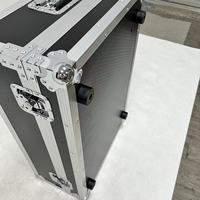 Flight case OEM Allen&Heath QU-16 pour console de mixage numérique DJ, boîte de transport protectrice avec couvercle rabattable et 4 pieds en caoutchouc