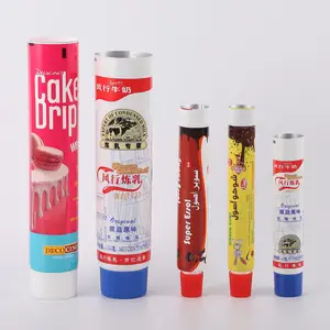 Customized empty soft aluminum jam chocolate candy packaging tube food tube ABL laminated tube manufacturer