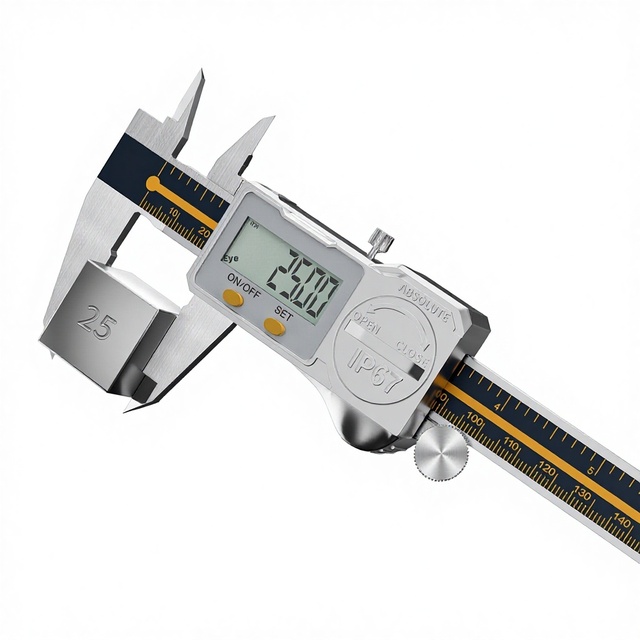 Electronic Digital Caliper Small High-Precision Industrial-Grade Stainless Steel 0.01mm Accuracy Waterproof Oil-Resistant