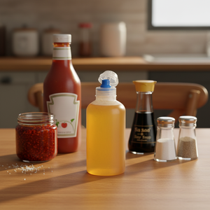 Tapa de Botella Deportiva de Plástico para Bebidas, Tapa Abatible con Dispensador de Miel, Tapa de Silicona de Grado Alimenticio Fácil de Abrir PCO1810 - Product Image 4