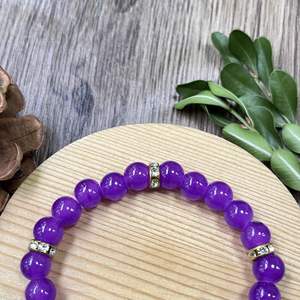 Bracelet en pierre naturelle avec perles de verre colorées, énergie curative, logo personnalisé pour les grossistes, service de regroupement de produits - Product Image 4