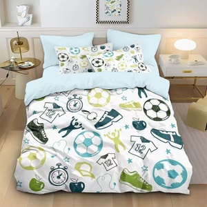 High Quality <strong>Football</strong> Soccer <strong>Duvet</strong> <strong>Cover</strong> Set 3D Digital Printing Designer Famous Brand - Product Image 2