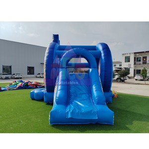 Château gonflable à thème bleu avec toboggan, motif corail de dessin animé, combo de saut <span class=keywords><strong>pour</strong></span> enfants, <span class=keywords><strong>location</strong></span> commerciale extérieure <span class=keywords><strong>pour</strong></span> fêtes - Product Image 4